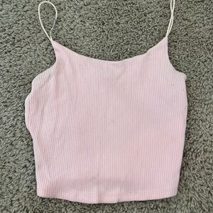 Garage Pink Cropped Camisole with Fitted Style